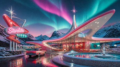 Googie Architecture banner example