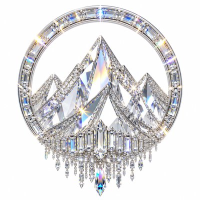 Crystal Jewelry Style logo concept example