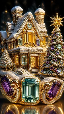 Cocktail Ring Era Jewelry Style Christmas card example