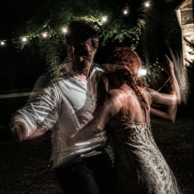 Performance Art Style couple portrait example
