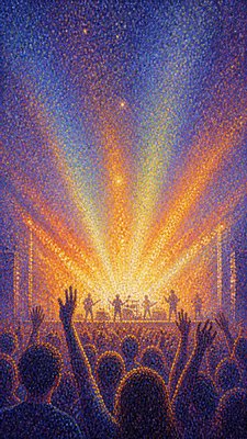 Pointillist Impressionism Art Style flyer example