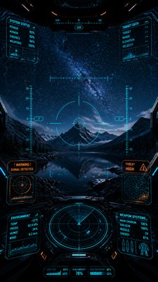 Mecha Pilot Interface View phone wallpaper example