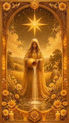 Honeycore Aesthetic tarot card example