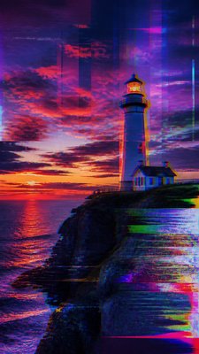 Glitch Art Style poster example