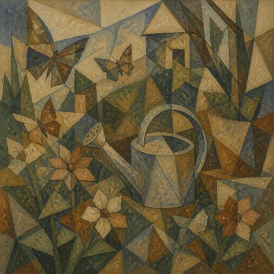 Proto-Cubism Art Style coloring page example
