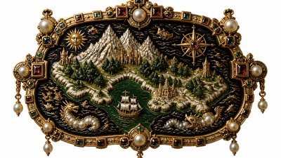 Renaissance Jewelry Design fantasy map example