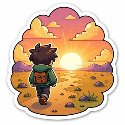 Character Sticker Design album cover example