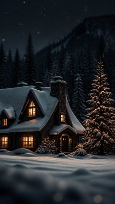 Fine Art Photography Style Christmas card example