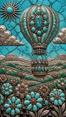 Southwestern Turquoise Jewelry Style greeting card example