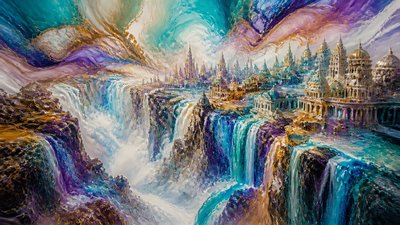 Fluid Abstract Art Style concept art example