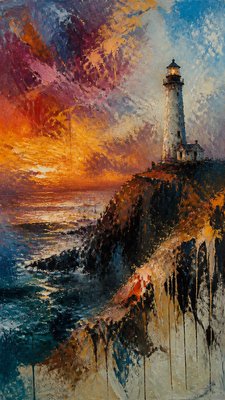 Abstract Expressionist Modern Art Style poster example