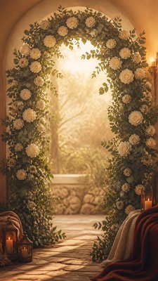 Cozycore Aesthetic wedding invitation example
