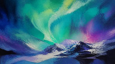 Abstract Landscape Art Style banner example