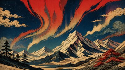 Ukiyo-e Anime Fusion Portrait banner example