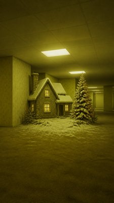 Backrooms Aesthetic Christmas card example
