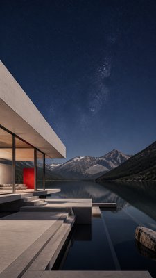 Modern Architecture Art phone wallpaper example