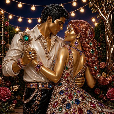 Statement Jewelry Design couple portrait example