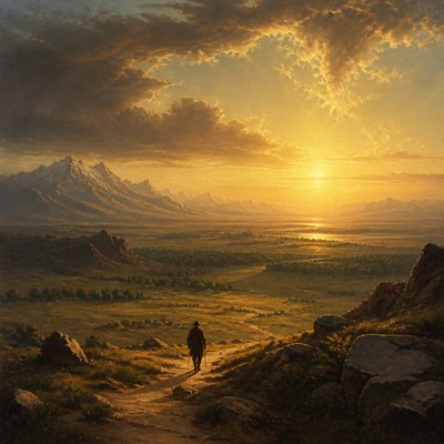 Hudson River School Art Style album cover example