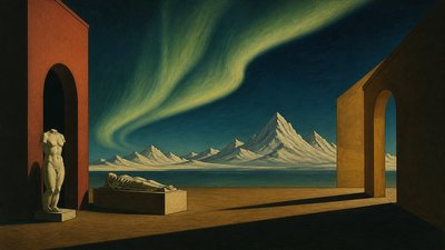 Metaphysical Painting Art Style banner example