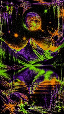 Acid Graphics phone wallpaper example