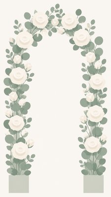 Minimalist Geometric Art wedding invitation example