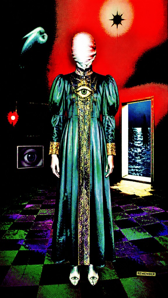 full-length portrait of an elegant figure — Weirdcore Aesthetic