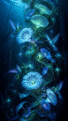 Underwater Fantasy Art phone case design example