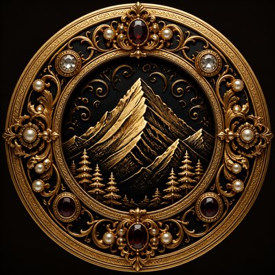 Victorian Jewelry Design logo concept example