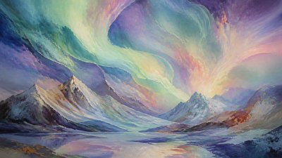 Lyrical Abstraction Art Style banner example