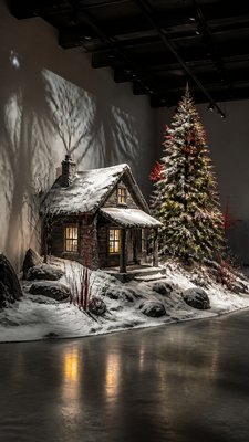 Installation Conceptual Art Style Christmas card example