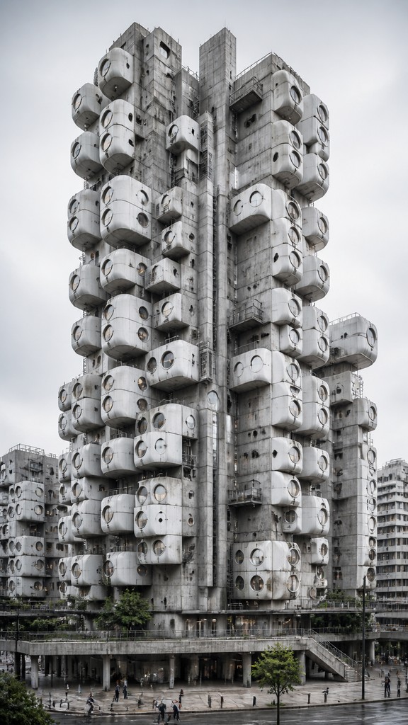 full-length portrait of an elegant figure — Metabolist Architecture