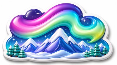 3D Puffy Sticker Design banner example