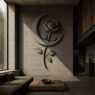 Brutalist Interior Design tattoo design example
