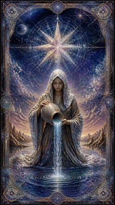 Neural Network Digital Art Style tarot card example