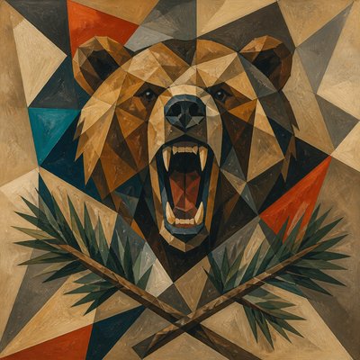 Cubist Modern Art Style t-shirt design example