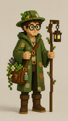 Blocky Art Style character design example