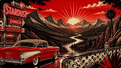 Rockabilly Aesthetic desktop wallpaper example