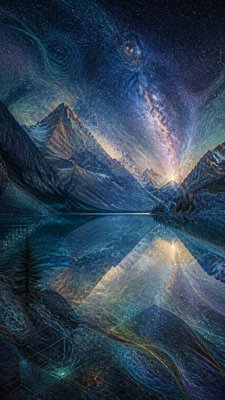 Neural Network Digital Art Style phone wallpaper