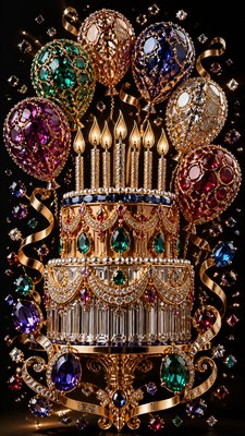 Statement Jewelry Design birthday card example