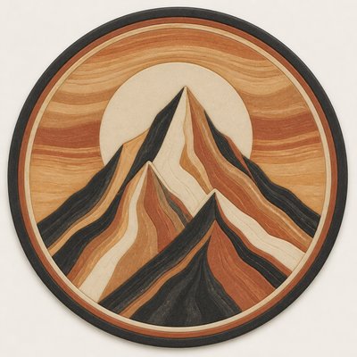 Nerikomi Ceramic Art Style logo concept example