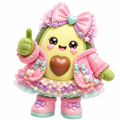 Kawaii Fashion Style sticker example