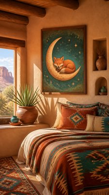 Southwestern Interior Design baby announcement example