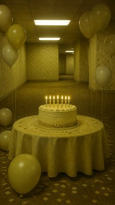 Backrooms Aesthetic birthday card example