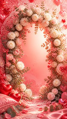 Lovecore Aesthetic wedding invitation example