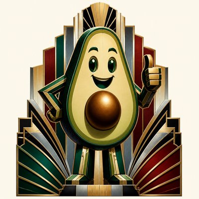 Art Deco Architecture Art sticker example