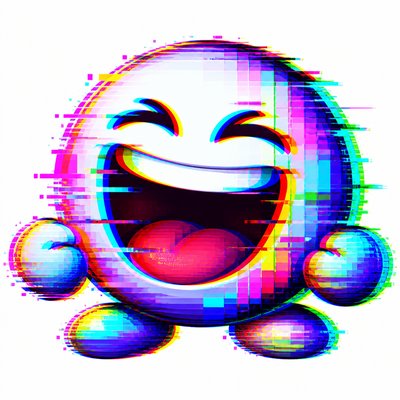 Glitch Art Style Twitch emote example
