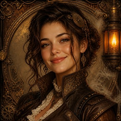 Steampunk Art Style profile picture example