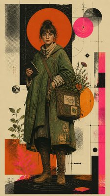 Retro-Futuristic Pop Surrealism character design example