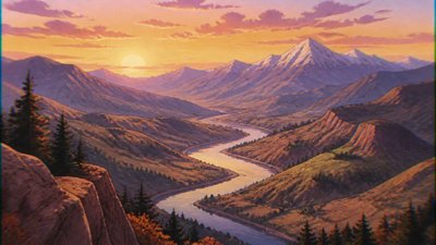 Vintage Retro Anime Art Style desktop wallpaper example