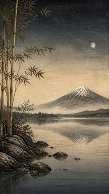 Japanese Architecture Art phone wallpaper example
